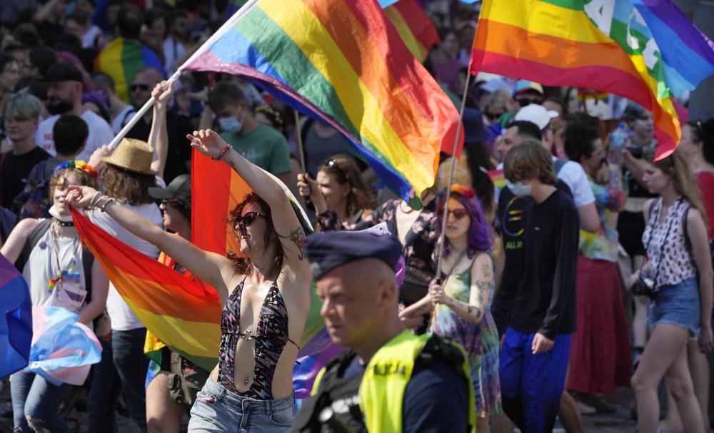 With war, Kyiv pride parade becomes a peace march in Warsaw